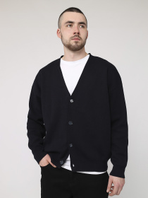 Кофта на пуговицах мужская  цвет синий ЦБ-00283228 модель ЦБ-00283228 Фото