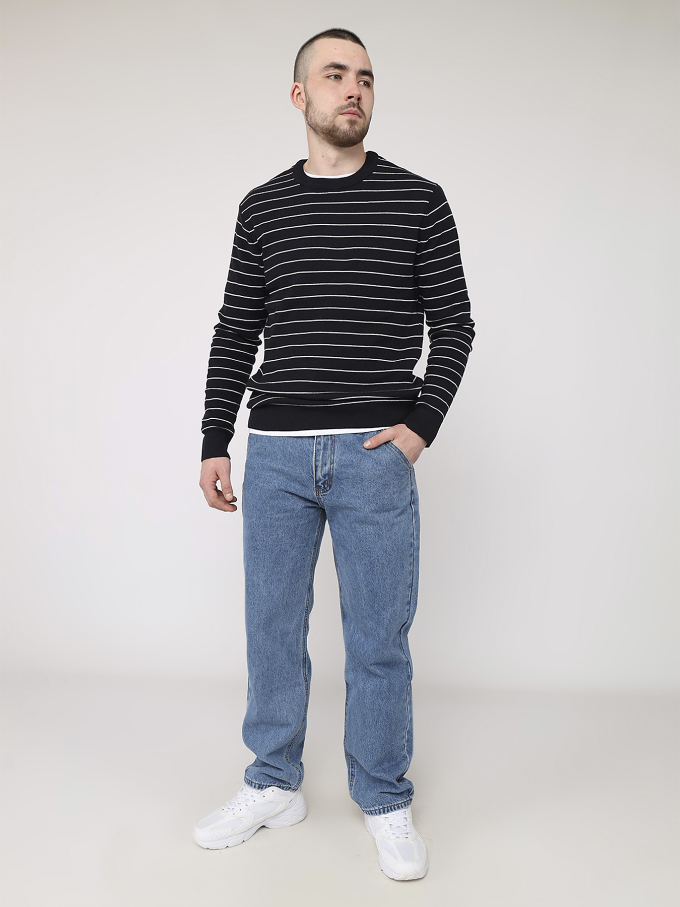 Джемпер чоловічий  колір синій ЦБ-00283235 модель ЦБ-00283235 Фото