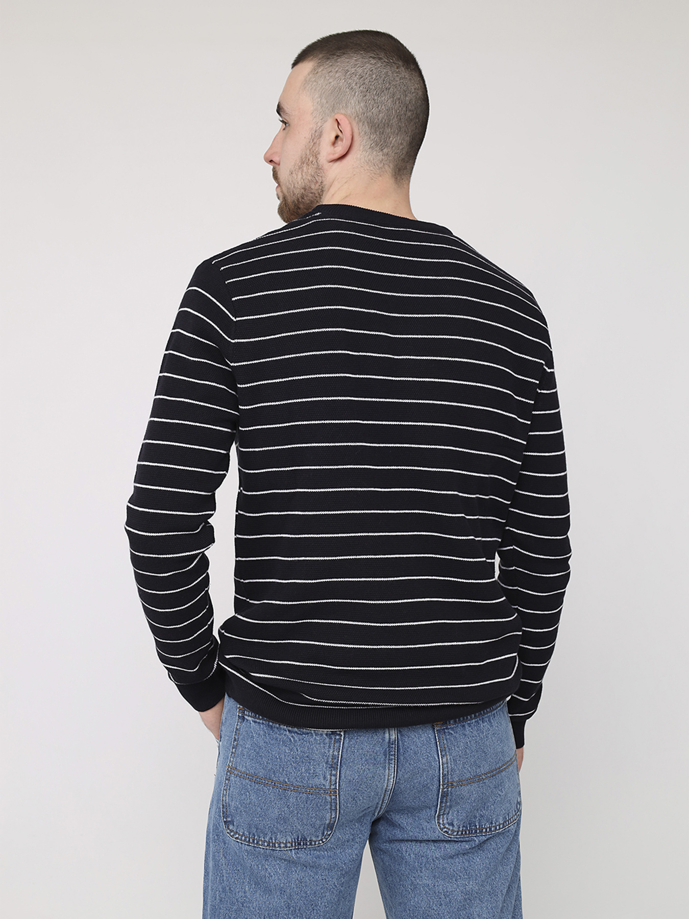 Джемпер чоловічий  колір синій ЦБ-00283235 модель ЦБ-00283235 Фото