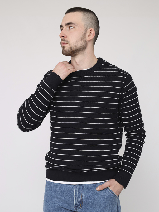 Джемпер чоловічий  колір синій ЦБ-00283235 модель ЦБ-00283235 Фото