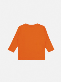 Футболка з довгим рукавом для хлопчика  колір помаранчевий ЦБ-00283602 модель ЦБ-00283602 Фото