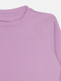 Футболка з довгим рукавом для дівчинки  колір бузковий ЦБ-00283605 модель ЦБ-00283605 Фото