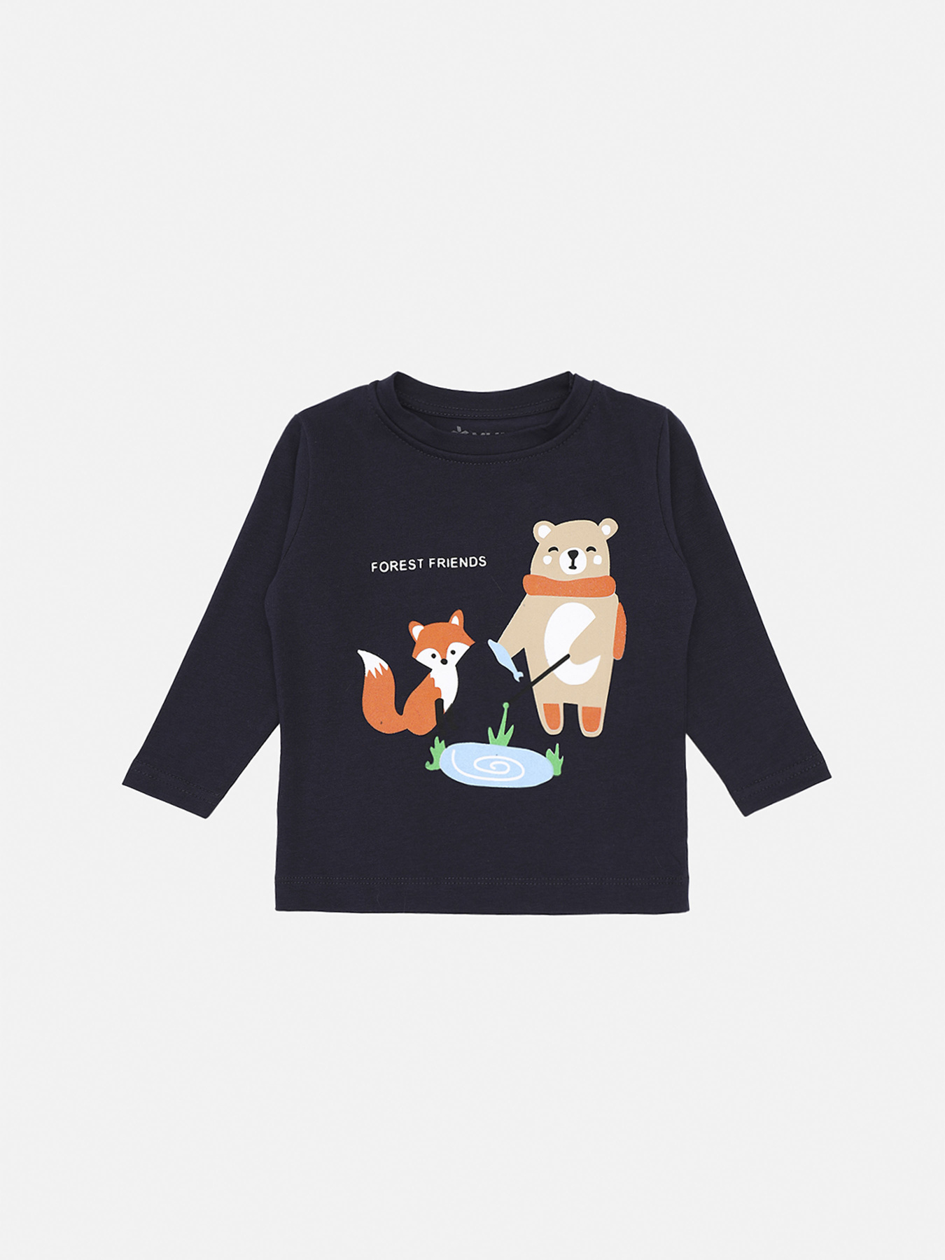 Футболка з довгим рукавом для хлопчика  колір темно-синій ЦБ-00283606 модель ЦБ-00283606 Фото