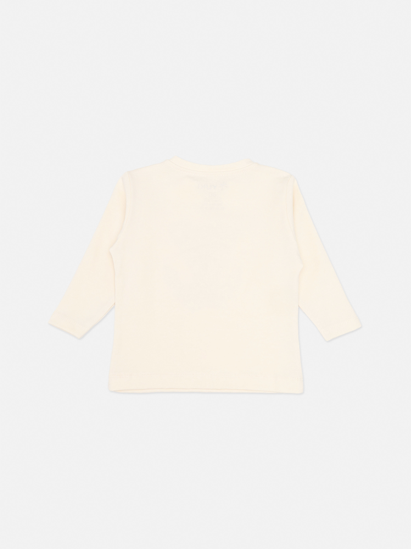 Футболка с длинным рукавом для девочки  цвет молочный ЦБ-00283609 модель ЦБ-00283609 Фото