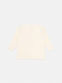 Футболка с длинным рукавом для девочки  цвет молочный ЦБ-00283609 модель ЦБ-00283609 Фото