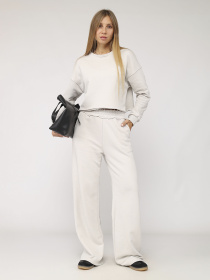 Світшот жіночий  колір світло-сірий ЦБ-00283743 модель ЦБ-00283743 Фото