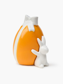Статуэтка "Апельсиновый кролик" оранжевая с белым MBM HOME модель DH-ST-40-1 COLOR Фото