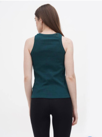 Майка женская базовая "рубчик" бутылка модель Wm308 Фото