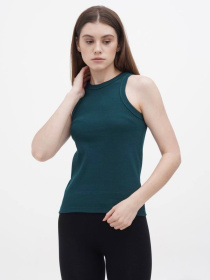 Майка женская базовая "рубчик" бутылка модель Wm308 Фото