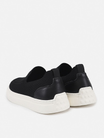 Слипоны мужские  цвет черный ЦБ-00289050 модель ЦБ-00289050 Фото