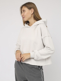 Худі жіночий  колір світло-сірий ЦБ-00283745 модель ЦБ-00283745 Фото