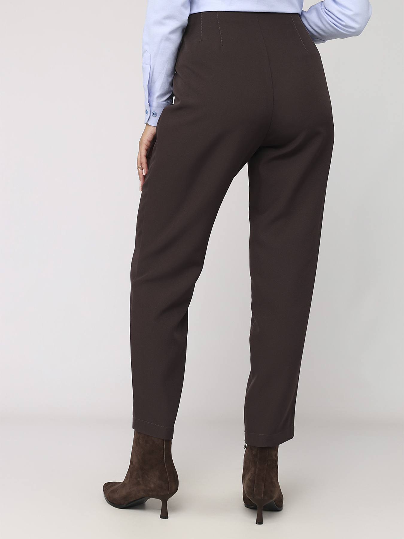 Штани жіночі  колір темно-коричневий ЦБ-00283824 модель ЦБ-00283824 Фото