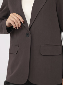 Жакет женский  цвет темно-коричневый ЦБ-00283832 модель ЦБ-00283832 Фото