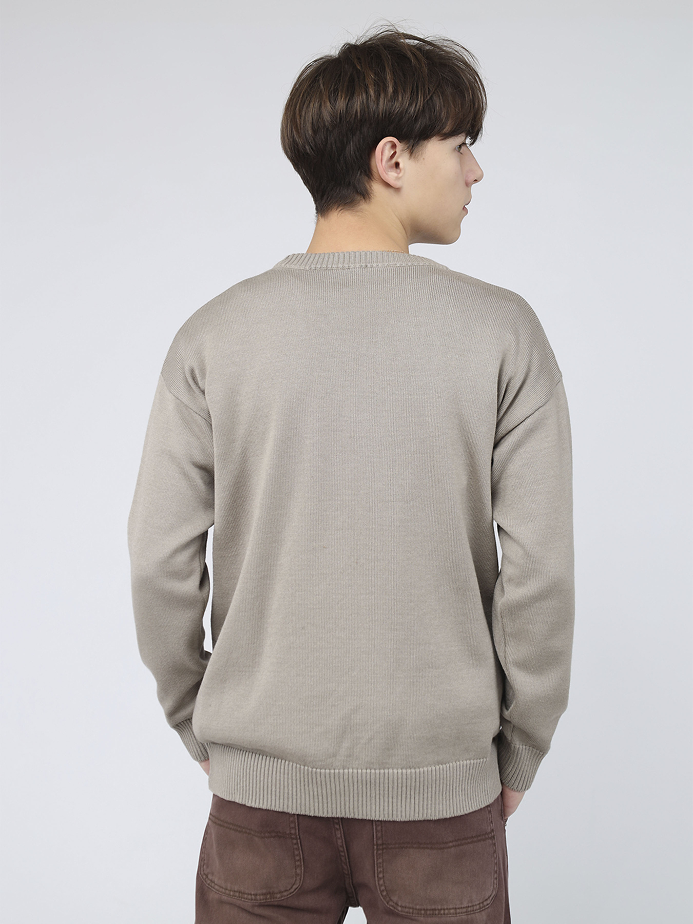 Джемпер мужской цвет серый ЦБ-00283942 модель ЦБ-00283942 Джемпер мужской цвет серый ЦБ-00283942 модель ЦБ-00283942 Фото