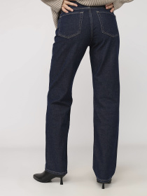 Джинси straight жіночі  колір темно-синій ЦБ-00283991 модель ЦБ-00283991 Фото