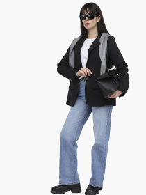 Жакет женский  цвет черный ЦБ-00284295 модель ЦБ-00284295 Фото