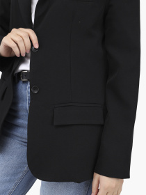 Жакет женский  цвет черный ЦБ-00284295 модель ЦБ-00284295 Фото