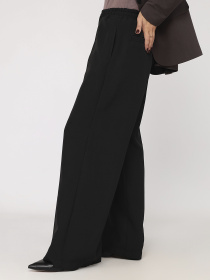 Штаны палаццо женские  цвет черный ЦБ-00284297 модель ЦБ-00284297 Фото