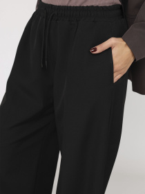 Штаны палаццо женские  цвет черный ЦБ-00284297 модель ЦБ-00284297 Фото