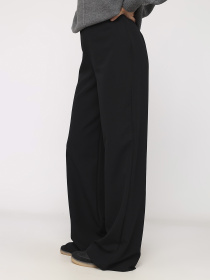 Штаны клёш женские  цвет черный ЦБ-00284383 модель ЦБ-00284383 Фото