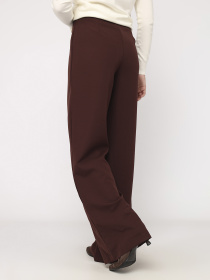 Штаны клёш женские  цвет темно-коричневый ЦБ-00284384 модель ЦБ-00284384 Фото