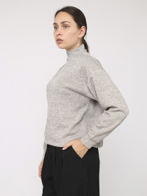 Джемпер жіночий  колір сірий ЦБ-00284385 модель ЦБ-00284385 Фото