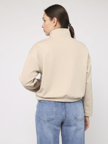 Світшот жіночий  колір бежевий ЦБ-00284387 модель ЦБ-00284387 Фото