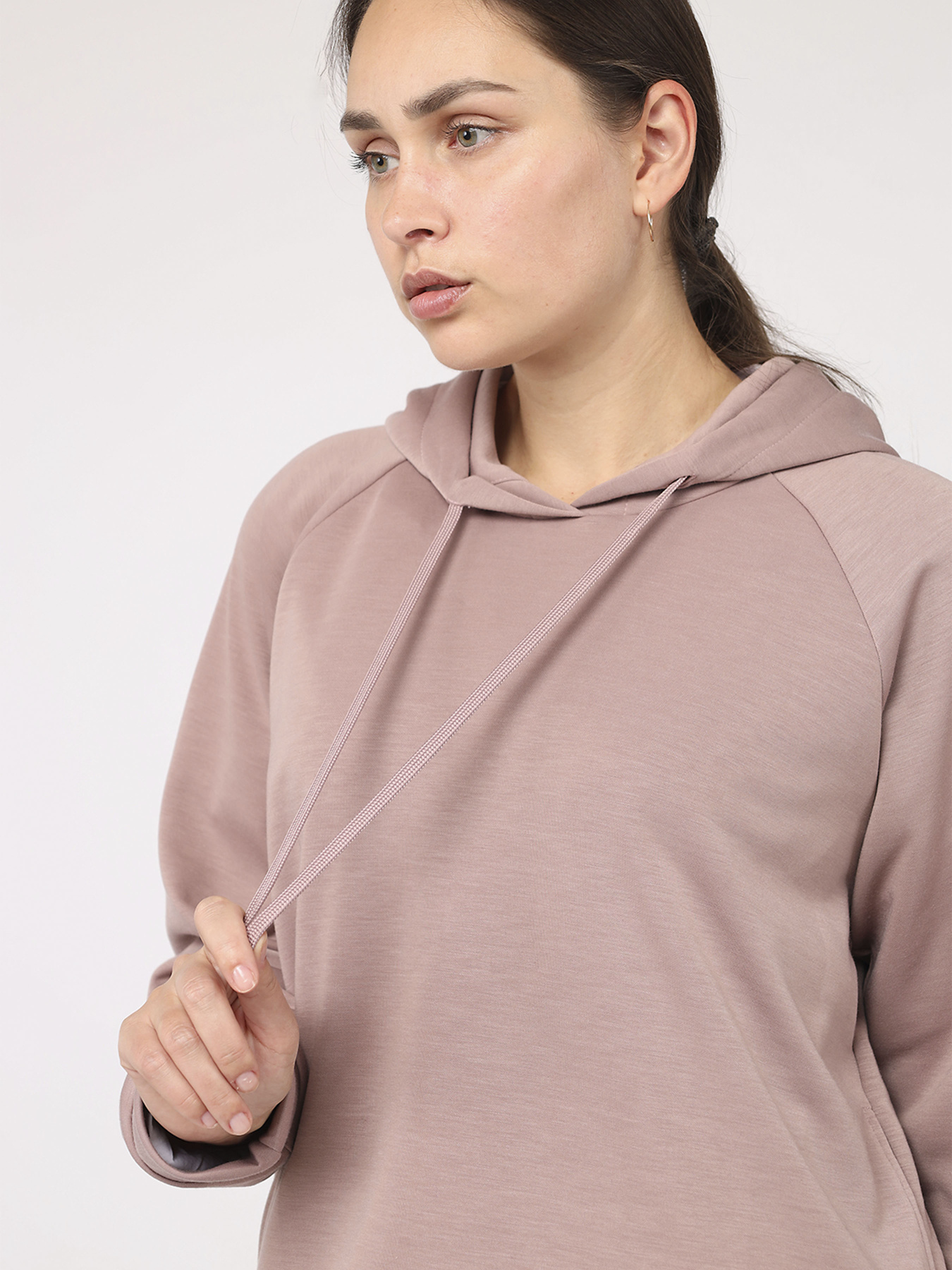 Худі жіночий  колір пудровий ЦБ-00284388 модель ЦБ-00284388 Фото