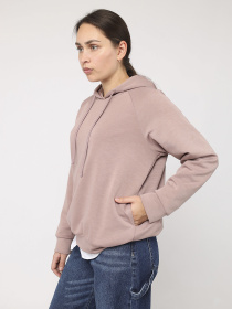 Худі жіночий  колір пудровий ЦБ-00284388 модель ЦБ-00284388 Фото