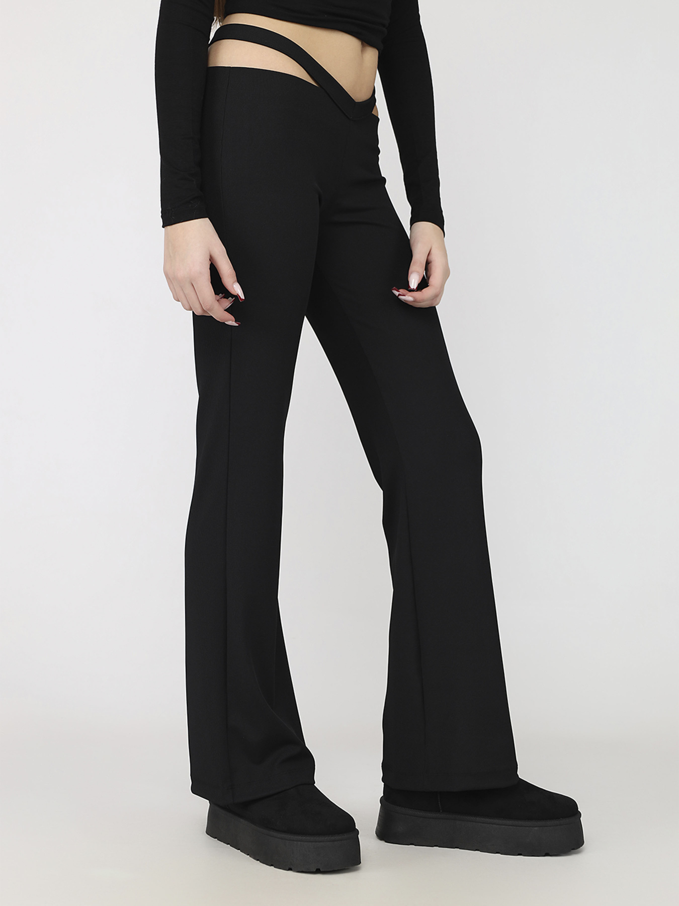 Лосини жіночі  колір чорний ЦБ-00284421 модель ЦБ-00284421 Фото