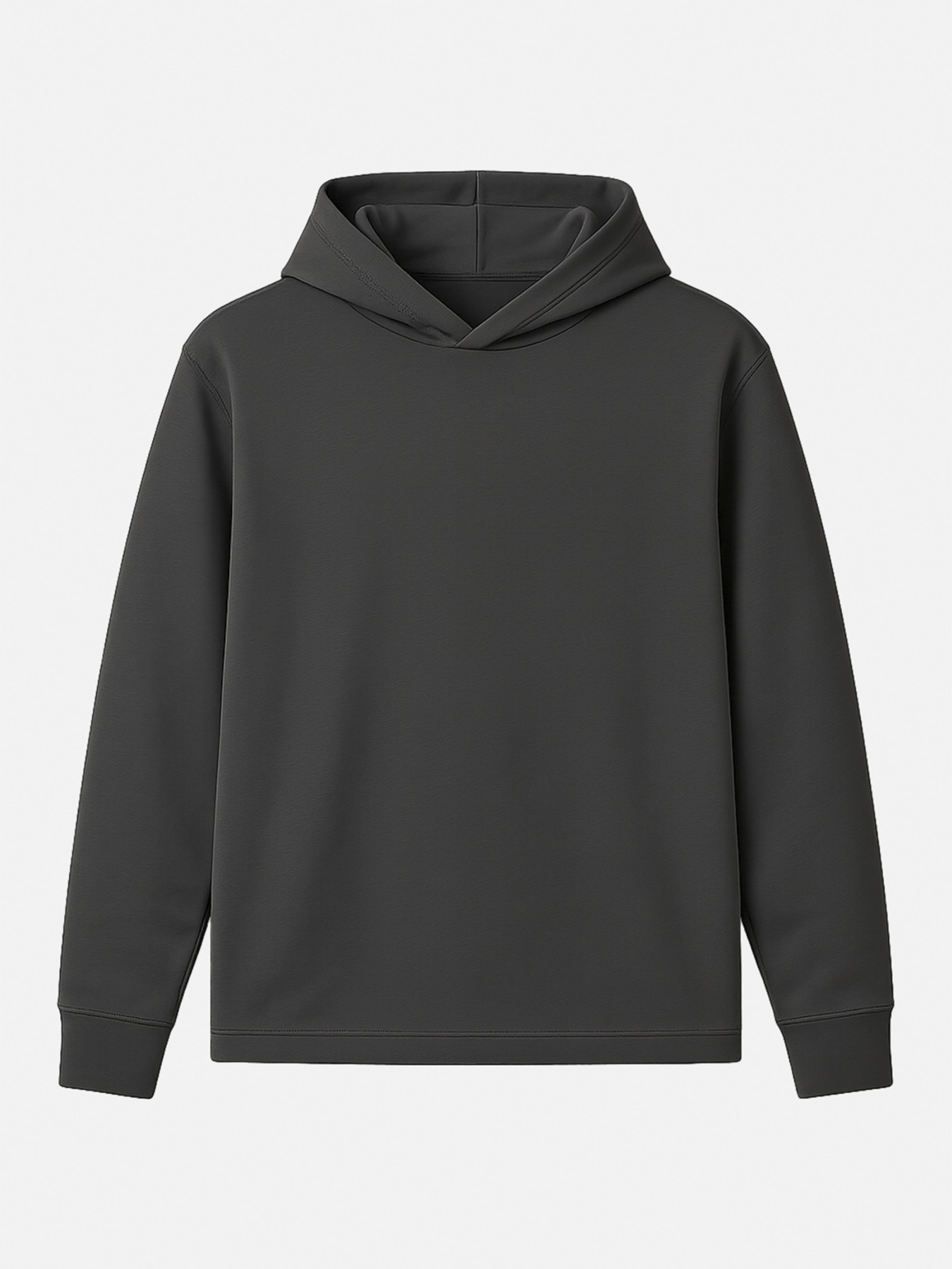 Футболка з довгим рукавом та капюшоном чоловіча  колір графіт ЦБ-00284939 модель ЦБ-00284939 Фото