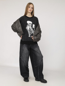 Джемпер жіночий  колір чорний ЦБ-00285265 модель ЦБ-00285265 Фото