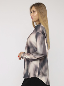 Жіноча сорочка з довгим рукавом  колір сірий ЦБ-00285490 модель ЦБ-00285490 Фото