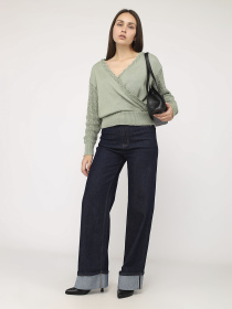 Пуловер женский цвет зеленый ЦБ-00285726 модель ЦБ-00285726 Пуловер женский цвет зеленый ЦБ-00285726 модель ЦБ-00285726 Фото