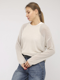 Джемпер женский  цвет молочный ЦБ-00285983 модель ЦБ-00285983 Фото