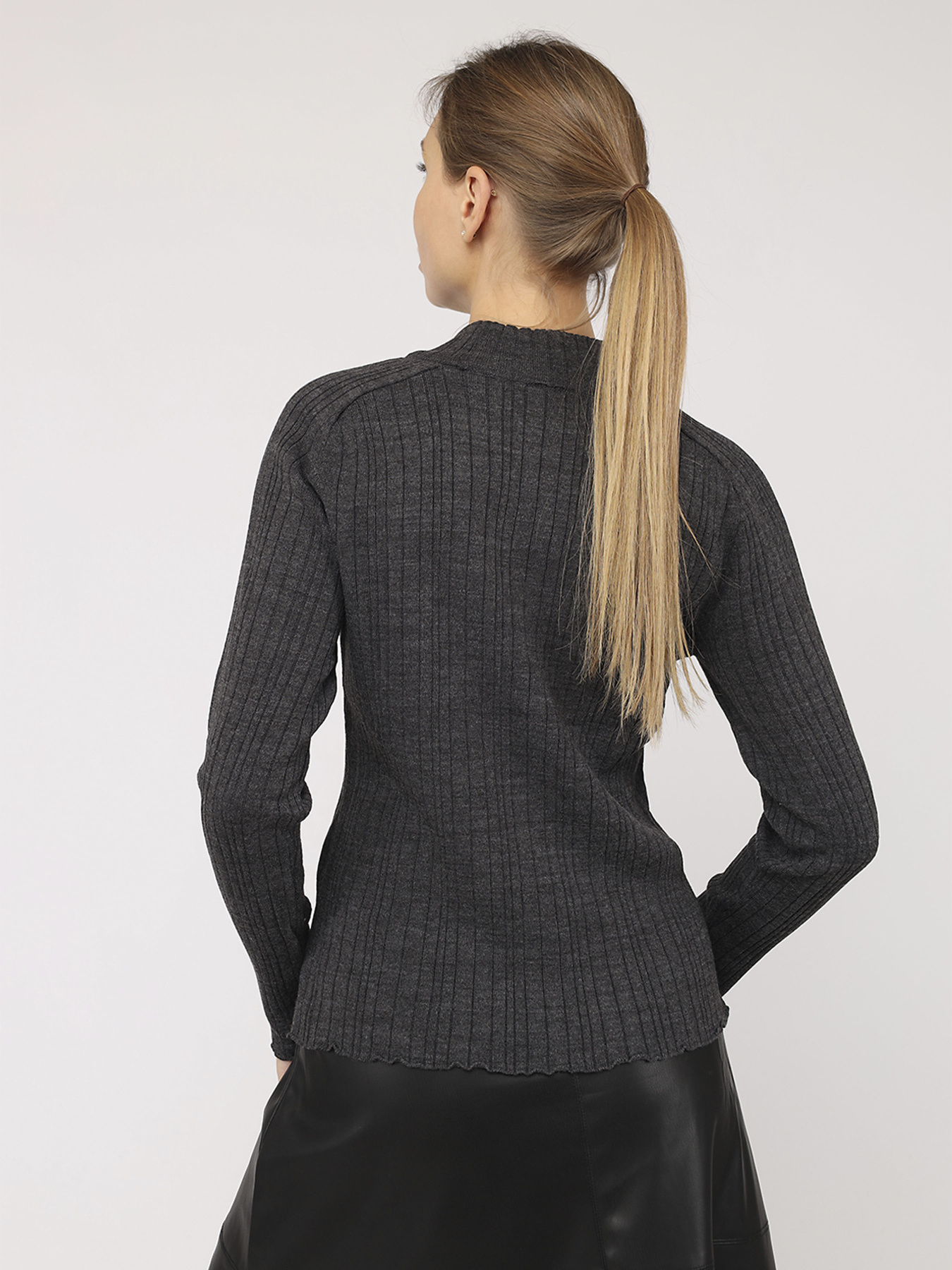 Гольф жіночий  колір темно-сірий ЦБ-00285985 модель ЦБ-00285985 Фото