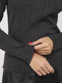 Гольф жіночий  колір темно-сірий ЦБ-00285985 модель ЦБ-00285985 Фото