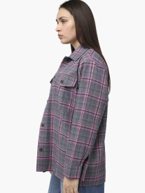 Сорочка з довгим рукавом жіноча  колір рожевий ЦБ-00286259 модель ЦБ-00286259 Фото