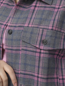 Сорочка з довгим рукавом жіноча  колір рожевий ЦБ-00286259 модель ЦБ-00286259 Фото