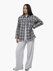 Рубашка с длинным рукавом женская цвет черный ЦБ-00286264 модель ЦБ-00286264 Рубашка с длинным рукавом женская цвет черный ЦБ-00286264 модель ЦБ-00286264 Фото