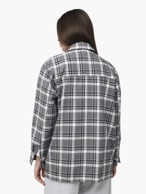 Рубашка с длинным рукавом женская цвет черный ЦБ-00286264 модель ЦБ-00286264 Рубашка с длинным рукавом женская цвет черный ЦБ-00286264 модель ЦБ-00286264 Фото