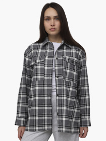 Рубашка с длинным рукавом женская цвет черный ЦБ-00286264 модель ЦБ-00286264 Рубашка с длинным рукавом женская цвет черный ЦБ-00286264 модель ЦБ-00286264 Фото