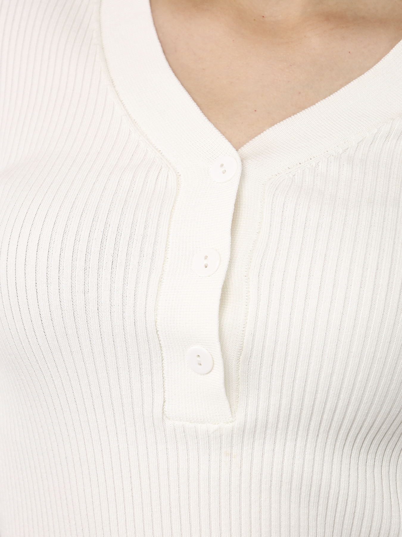 Пуловер жіночий  колір молочний ЦБ-00286562 модель ЦБ-00286562 Фото