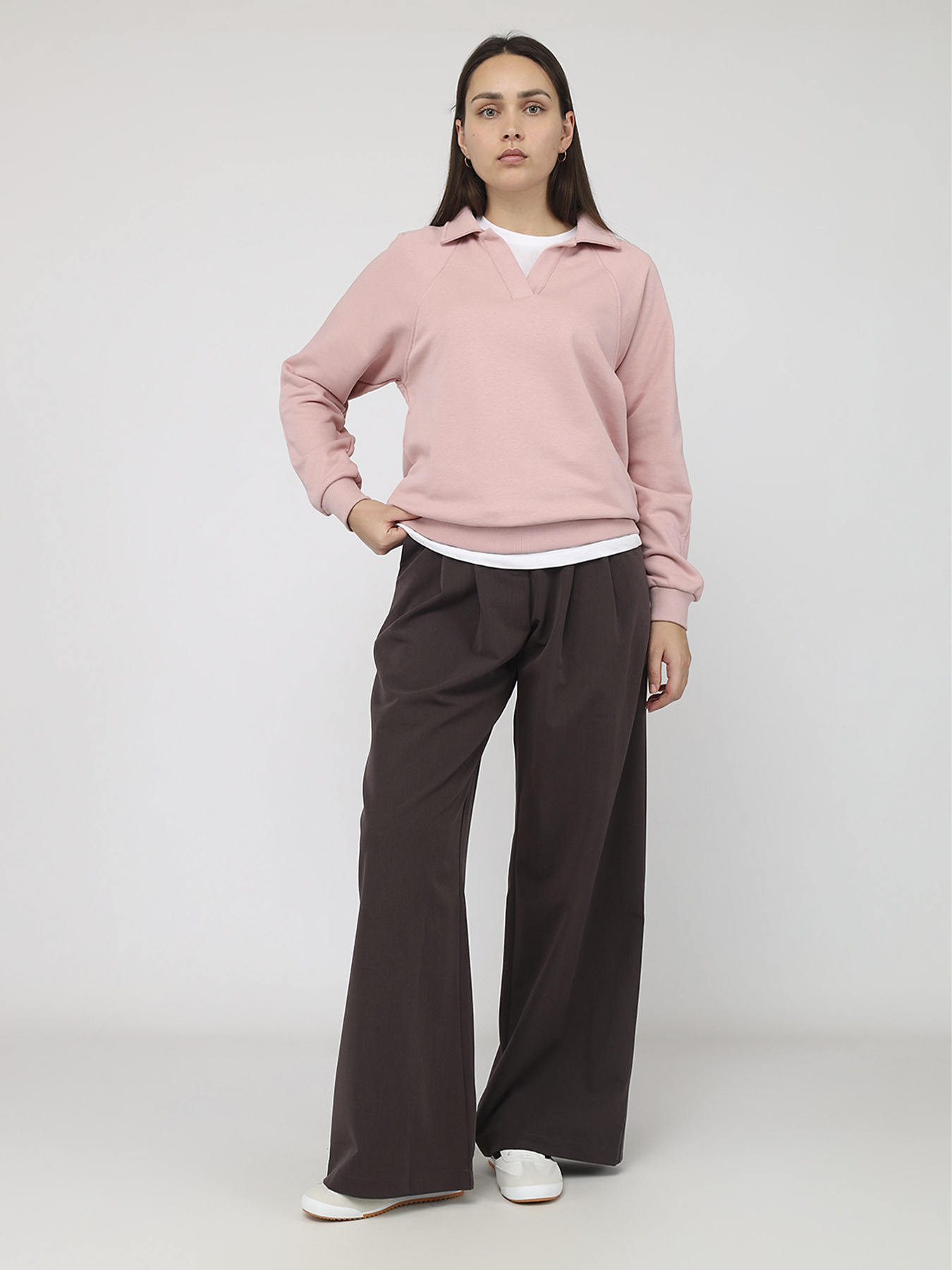 Світшот жіночий  колір рожевий ЦБ-00287132 модель ЦБ-00287132 Фото