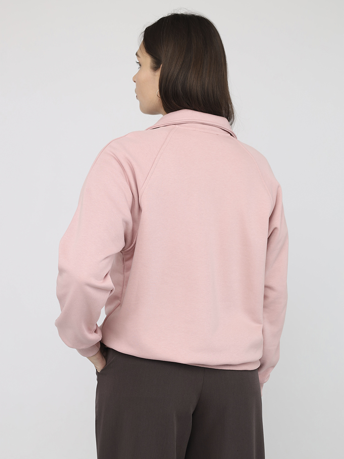 Світшот жіночий  колір рожевий ЦБ-00287132 модель ЦБ-00287132 Фото