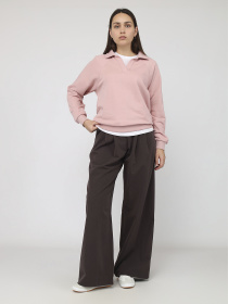 Світшот жіночий  колір рожевий ЦБ-00287132 модель ЦБ-00287132 Фото