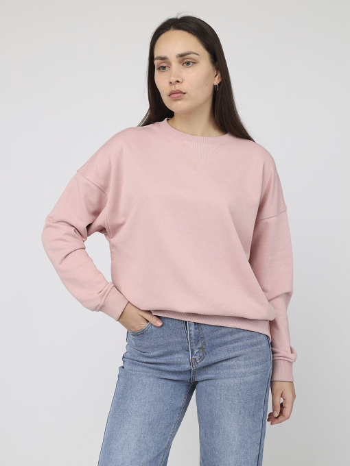 Світшот жіночий  колір рожевий ЦБ-00287133 модель ЦБ-00287133 Фото