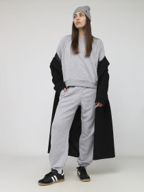 Світшот жіночий  колір сірий ЦБ-00287135 модель ЦБ-00287135 Фото