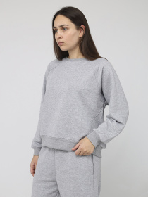 Світшот жіночий  колір сірий ЦБ-00287135 модель ЦБ-00287135 Фото