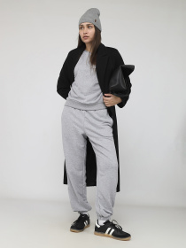 Штани спортивні жіночі  колір сірий ЦБ-00287136 модель ЦБ-00287136 Фото